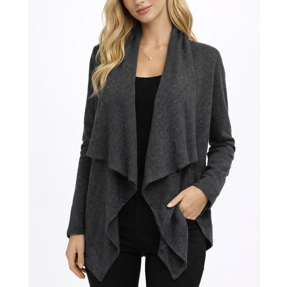 J. Crew Sweaters - J. Crew Drapey Brushed Fleece Wool Blend Sweater Gray H2957 Size S